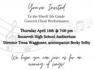 Elwell 5th Grade Concert Choir Performance