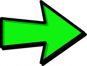Right pointing green arrow image