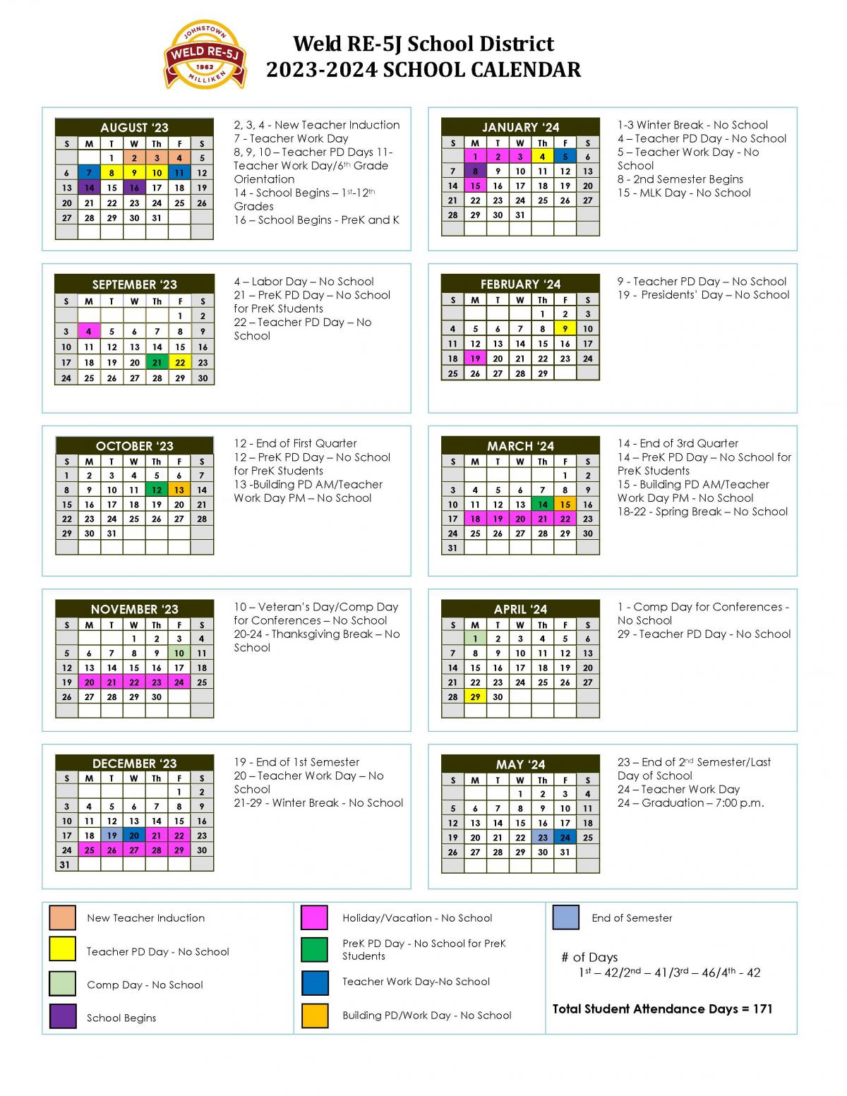 2023 - 24 Calendar